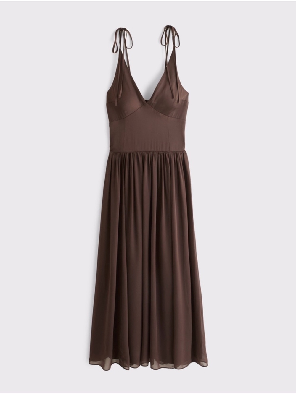 Abercrombie Bra-Free Tie-Strap Maxi Dress